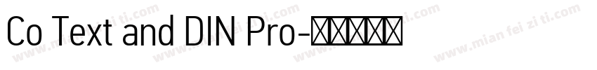 Co Text and DIN Pro字体转换